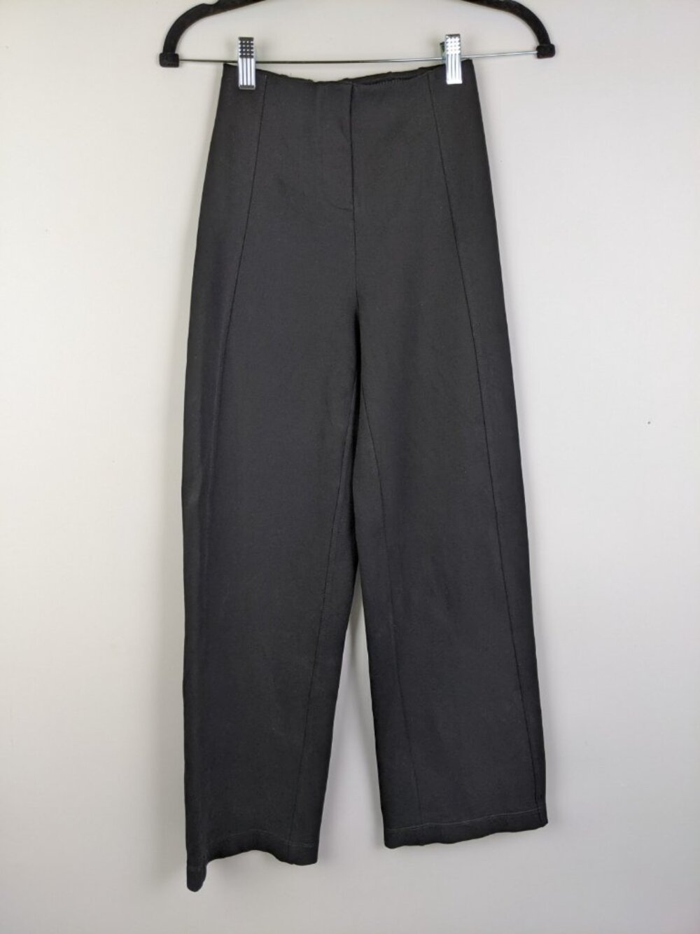 Lululemon High Rise Wide Leg Trousers Pants Womens Size XXS Charcoal
